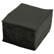 Салфетка одноразовая 20*20 «White Line» спанлейс ЧЕРНАЯ (100 шт) пачка