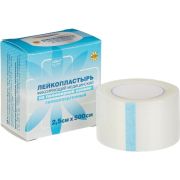 Лейкопластырь LEIKO фиксирующий медицинский на ПОЛИМЕРНОЙ основе 2,5 см. х 500 см. катушка