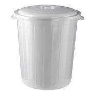 Бак для сбора ,хранения и перевозки медицинских отходов, класса А, 35 л (цвет белый)