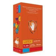 Перчатки диагностические смотр. латексные н/с БЕЗ ПУДРЫ, Safe&Care, S