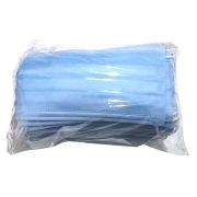 Маска мед. 3-х слойная на резинке SENSE 50 шт, ГОЛУБОЙ п/э