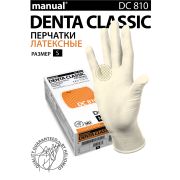 Перчатки медицинские смотровые латексные нестер. MANUAL DC810