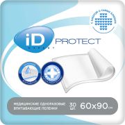 Пеленки одноразовые впитывающие iD  Expert 60х90 30 шт (МАРКА)