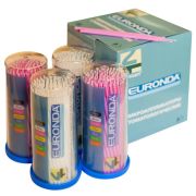 Аппликаторы №2  ULTRA FINE ,100 шт, Euronda (розовые,белые)