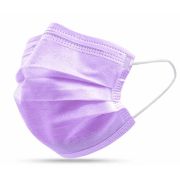 Маска мед. 3-х слойная на резинке SENSE 50 шт, Лиловый (картон)