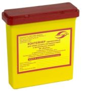 Емкость-контейнер для сбора острого-инструментария 0,25 л. (желтый)